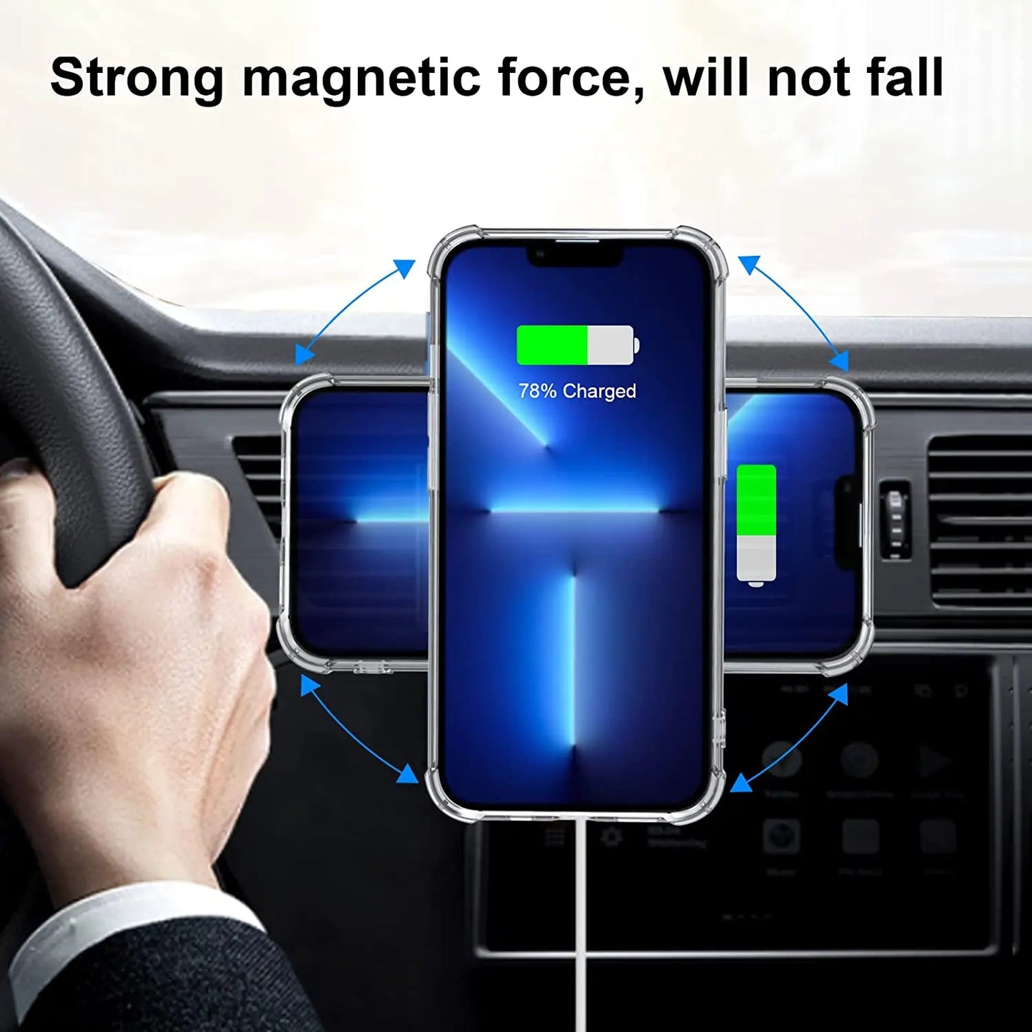Universal Magnetic Metal Plate Sticker Rings For Magsafe Wireless Charger Magnet Car Mobile Phone Holder Iron Sheet For iPhone