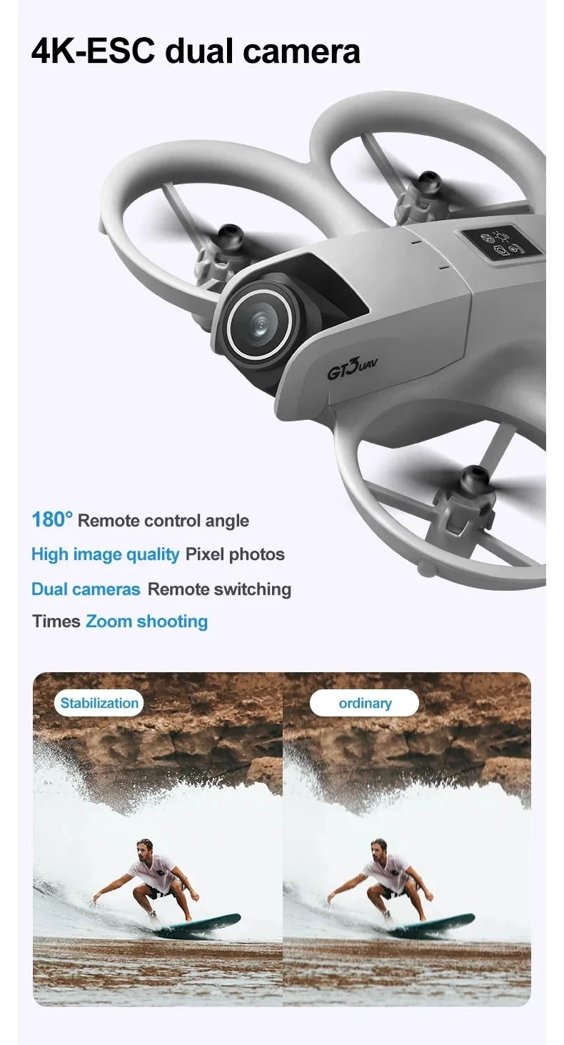 2026 YR2 Upgraded Smart Drone with Intelligent Obstacle Avoidance, Brushless Motor, Long Battery Life, Portable Travel Design