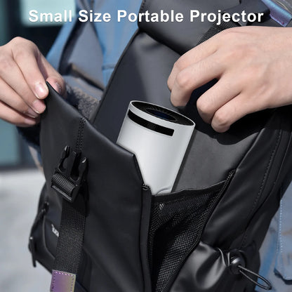 Salange Q5 Wireless Mini Projector WIFI 6 1080P Supported Portable 180° Rotatable Video Projector Compatible for Smartphone PC