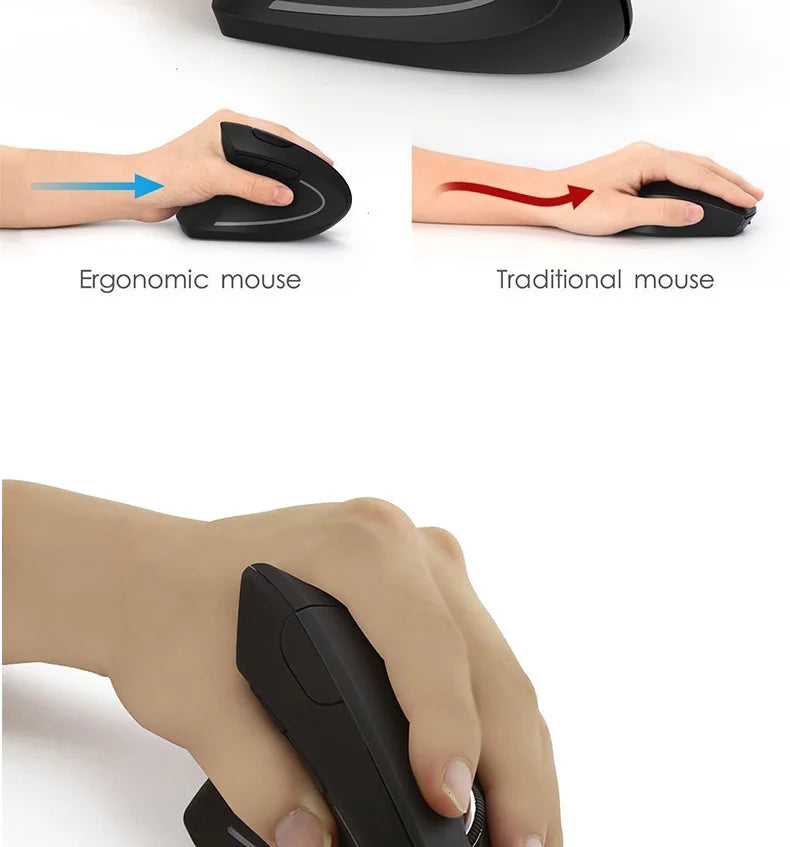 Vertical Ergonomic Portable Wired USB Wireless Mouse Rechargeable Bluetooth Gaming PC Gamer For Computer Laptop Mause Accessory