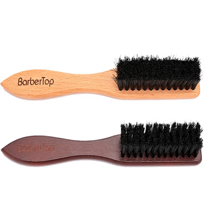 Barber Shop Beard Cleaning Wooden Brush Neck And Facial Dust Collector Hair Brush Household Hairdressing Styling Tool