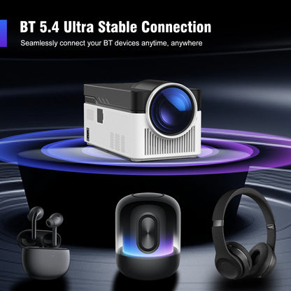 Magcubic Ultra Short Throw HY450 Projector With Auto Offset 1080P 8K Electronic Focus 900 ANSI WiFi6 BT5.4 Allwinner H726 Voice