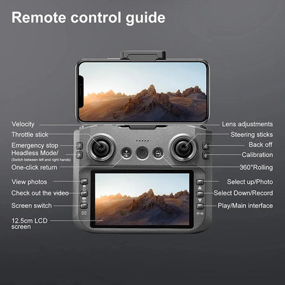 2026 Drone S156 Gps 8k Professional Hd 360° Dual Cameras 5g Wifi Brushless Motors Obstacle Avoidance Fpv Foldable Quadcopter