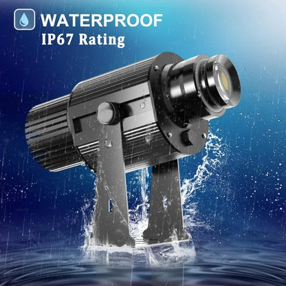 Custom LED Logo GOBO Projector Light  Indoor Outdoor Floor Projector Rotating Logo for Hotel Company Bar Store Business