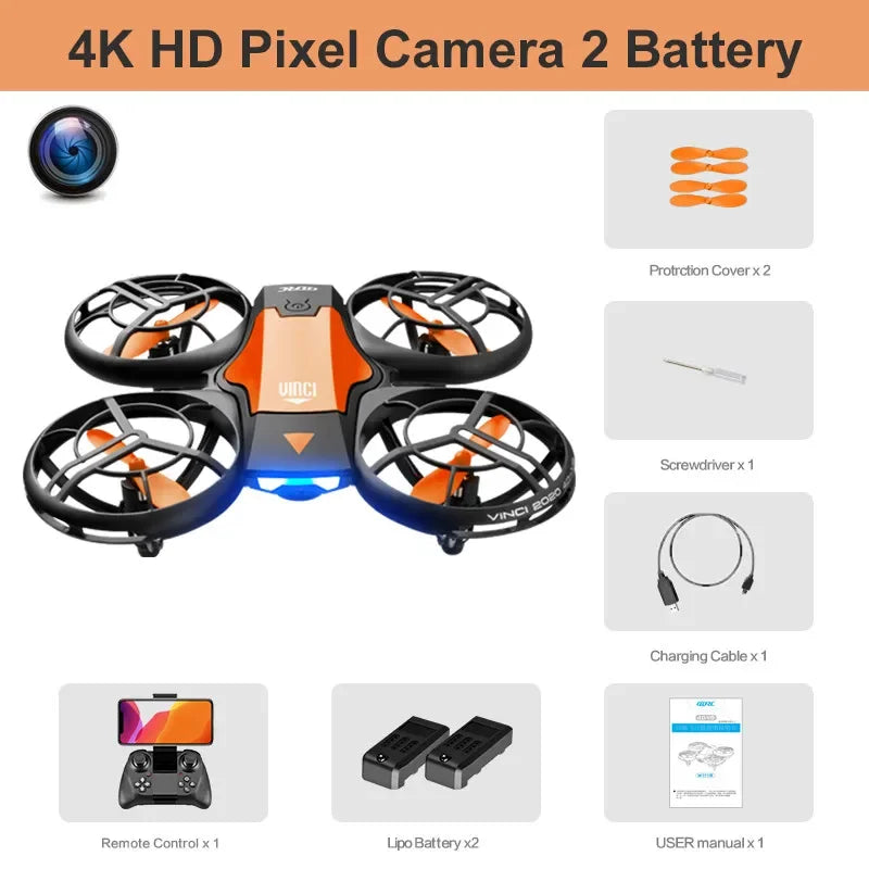 New Mini Drone 4k profession HD Wide Angle Camera WiFi FPV RC Dron Height Keep Drones Helicopter Kids Toys
