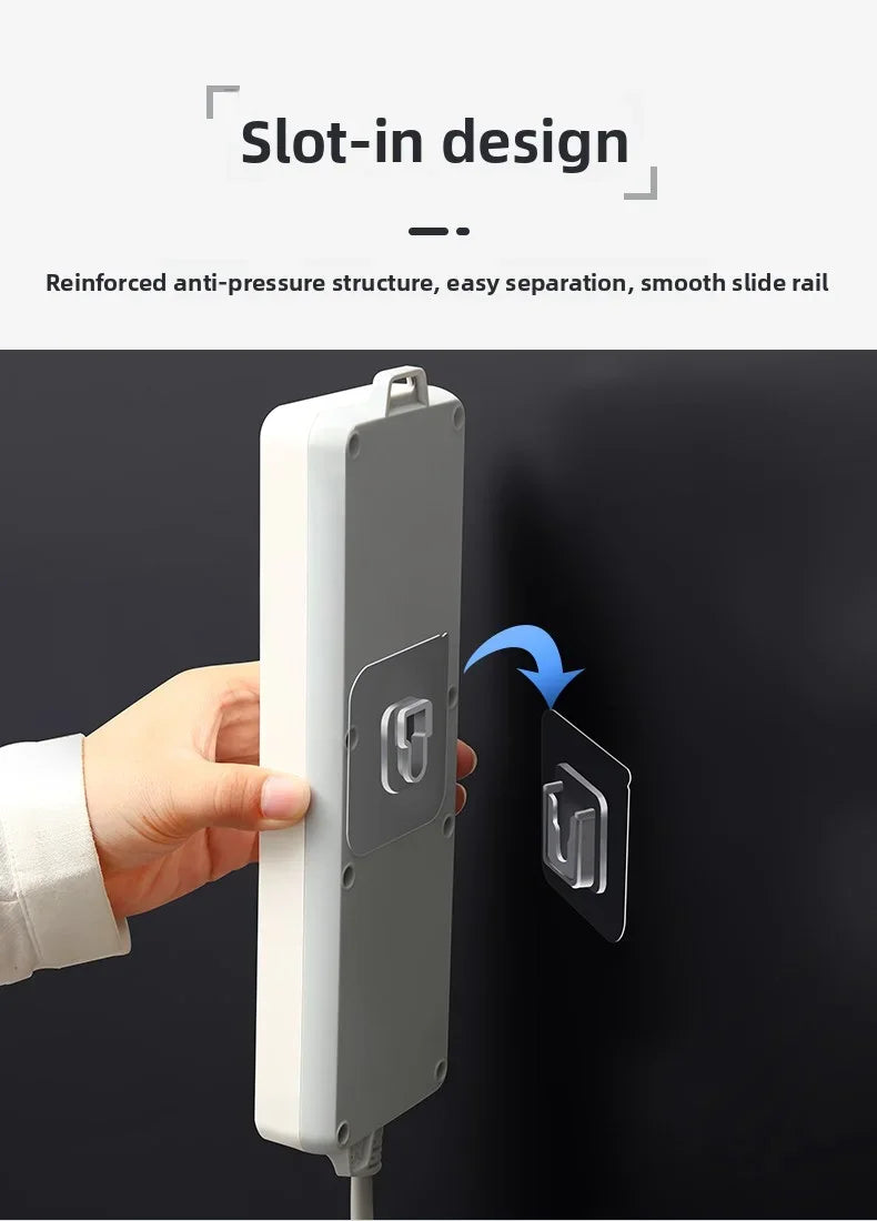 Double-Sided Self Adhesive Wall Hooks Strong Sticky Transparent Traceless for Kitchen Bedroom Storage Holders Wholesale