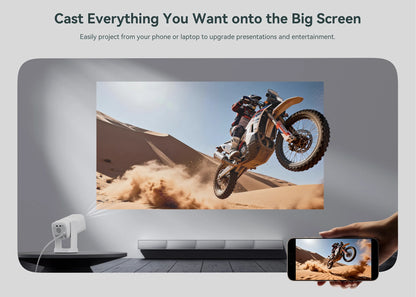 Wanbo Cube 1 4K Mini  Protable Android TV 14.0 Video Projector 360° Rotating Gimbal Electric Focus Proyector Dual Wifi 200IOS