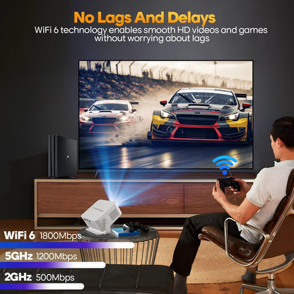 Magcubic Auto Focus Android 14 400ANSI 8K Native 4K Projector 720P HY300Max With Wifi6 BT5.4 Allwinner H726 Portable Outdoor