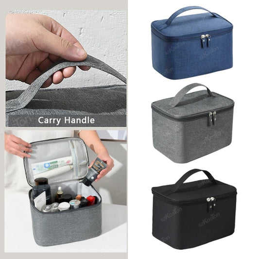 Travel Water-proof Frosted Oxford Storage Bag Multi-function Portable Travel Toiletries Storage Bag Cube Shape Projector Bags