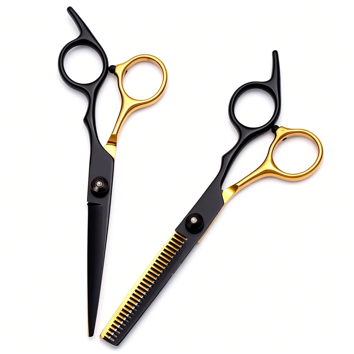 6 Inch Multifunctional Hair Cutting Scissors Complete Kit with Straight Thinning Shears Comb Professional Home Use and Salon