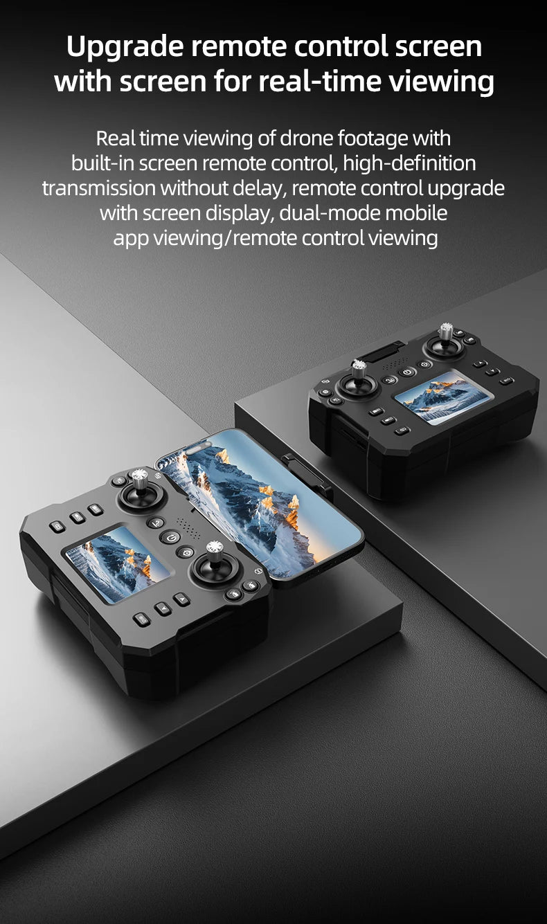 KY102 MAX Drone HD Dual Camera Screen Controlled Brushless Obstacle Avoidance Professional RC Quadcopter Dron Toy 10000M