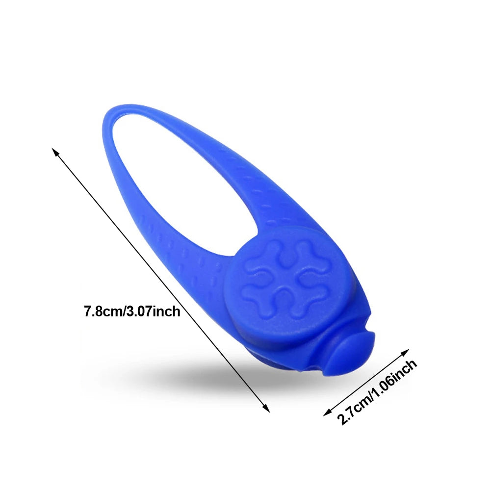 Pet Led Silicone Rubber Pendant Safety Flashing Glow Light Blinking Led Collar Luminous Pendant For Pet Cat Puppy Necklace