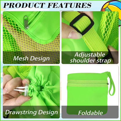 New Outdoor Beach Bag Beach Toy Storage Bag Swimming Clothing and Miscellaneous Storage Bag Shoulder Handheld Storage Bag Touris