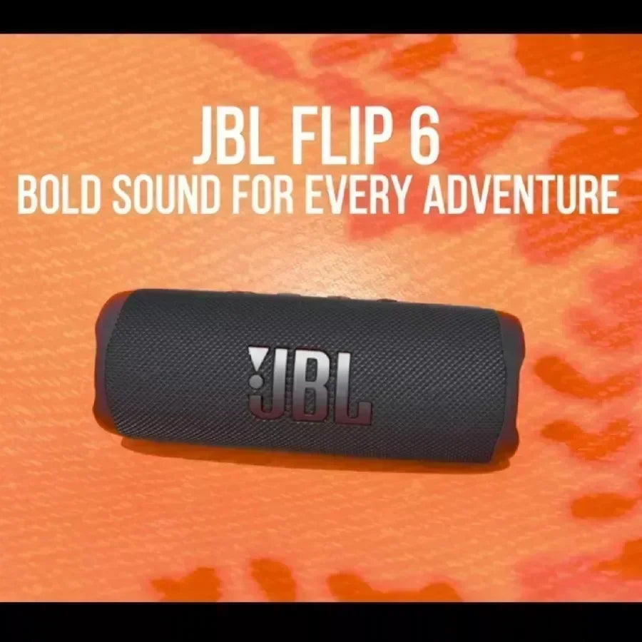 Original JBL Flip 6 Wireless Bluetooth Speaker Portable IPX7 Waterproof Outdoor Stereo Bass Music Track with Independent Tweeter