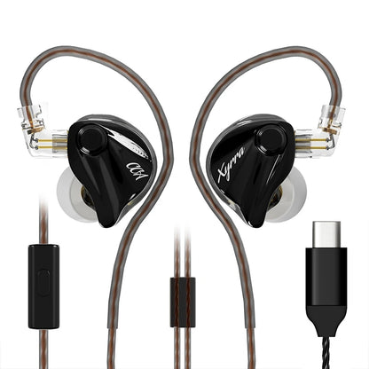 CCA Xyrra Wired Earphones 1DD+1BA Hybrid Driver HiFi Stereo Bass Sound Gaming Headset 2Pin Detachable Cable In Ear Headphones