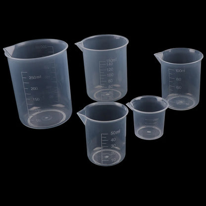 250/500/1000ML/100ML/25ML Plastic Measuring Cup Jug Pour Spout Surface Kitchen Tool Supplies Quality cup with graduated Kitchen