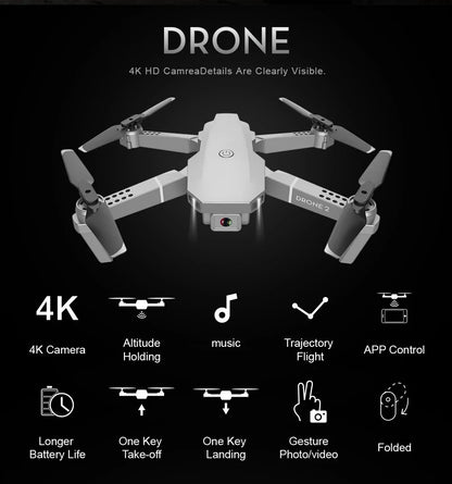 Drone 4k Profesional Wide Angle WIFI Drones Video Live Recording Quadcopter Children's Gifts