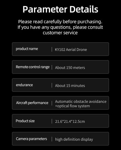 KY102 MAX Drone HD Dual Camera Screen Controlled Brushless Obstacle Avoidance Professional RC Quadcopter Dron Toy 10000M