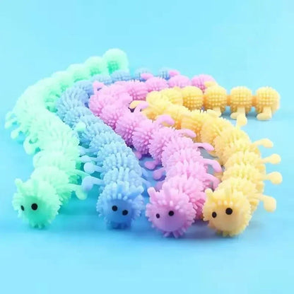 1pc Caterpillars Sensory Toy Stress Relief Stretchy String Worm Pops Fidget Therapy Anti Anxiety Fidget for Teenagers Adults