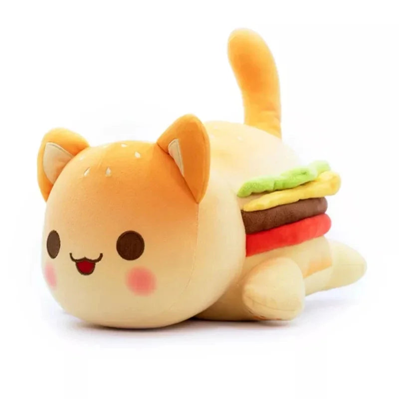 Plush Meemeows Food Cat Toy Cute Cola Fries Donut Shaped Stuffed Dolls Sleeping Pillow Christmas Gift Idea for Cat Lovers