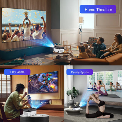 Magcubic Ultra Short Throw HY450 Projector With Auto Offset 1080P 8K Electronic Focus 900 ANSI WiFi6 BT5.4 Allwinner H726 Voice