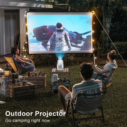 Salange Q5 Wireless Mini Projector WIFI 6 1080P Supported Portable 180° Rotatable Video Projector Compatible for Smartphone PC