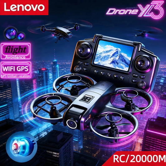 Lenovo YL3 Drone Professional 8K Dual Camera Long Battery Life GPS WIFI Brushless Motors Obstacle Avoidance Foldable Quadcopter