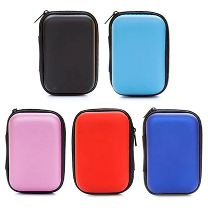 Mini Earphone Storage Boxes Bag Outdoor Travel Key Mobile Phone Data Cable Charger Storage Box Digital Home Small Item Storage