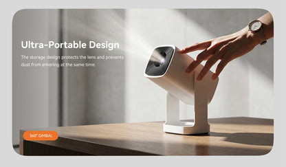 Wanbo Cube 1 Mini Protable Video Home Projector Android TV 14.0 360° Rotating Gimbal Electric Focus Proyector Dual Wifi 200IOS