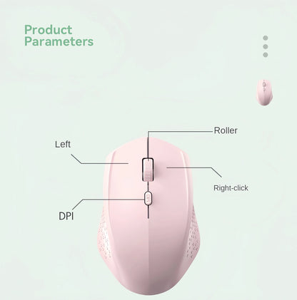 Dual-Mode Bluetooth 5.2 Mouse 2.4G Wireless Mouse Office Silent Mouse Rechargeable Gaming Mouse 1600DPI Mice For Laptop Computer