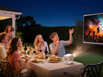 BYINTEK U90 Projector 4K Full HD1080P Cinema Android 11.0 WiFi Mini Portable 1080P Home Theater Video DLP Projector with Battery