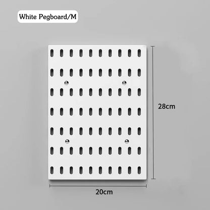 DIY Pegboard Accessories No Punching Kitchen Organization Shelf Storage Box Hooks Wall Organizer Crafts For Garage Room