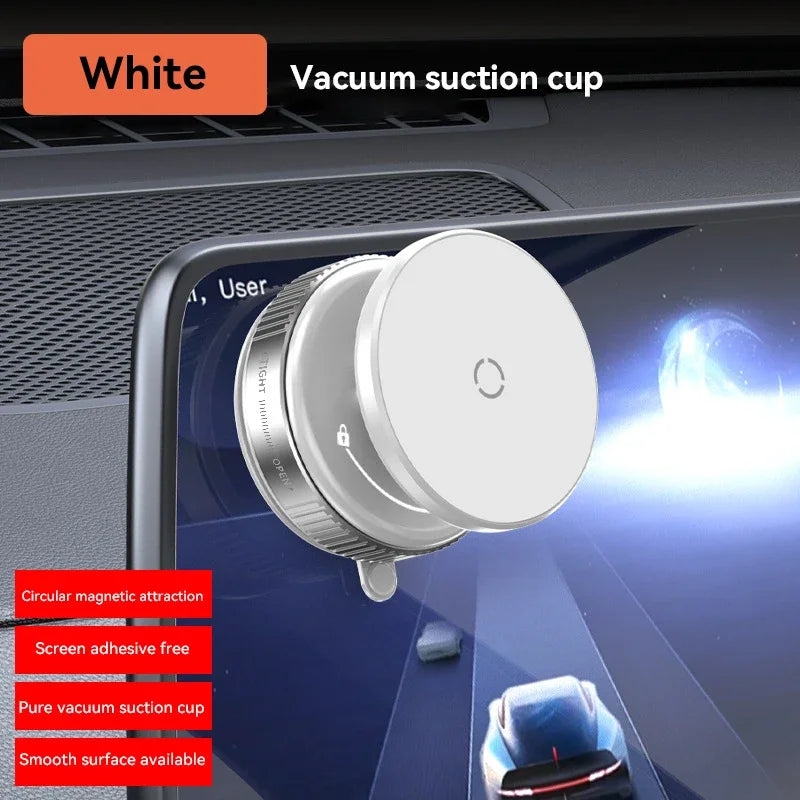 Car Phone Holder Suction Cup Vacuum Magnetic Phone Stand 360° rotatable and Foldable Suction Cup Phone Holder