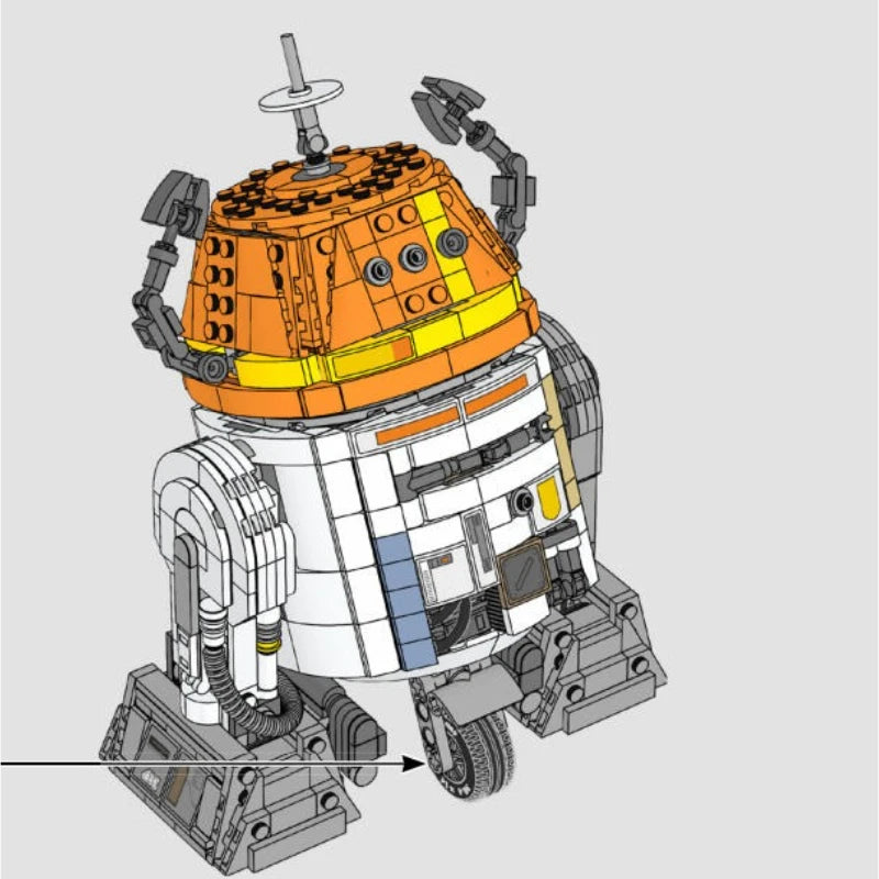 2025 New Intelligent 75416 Robot Model Building Block Set Creative Assembly Toy Christmas Birthday Gift For Boys Teens or Adults