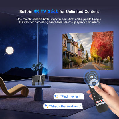 Magcubic HY350GT 900ansi Projector 1080p Native Projector 4K TV Stick Auto Focus Portable Beam Home Theater