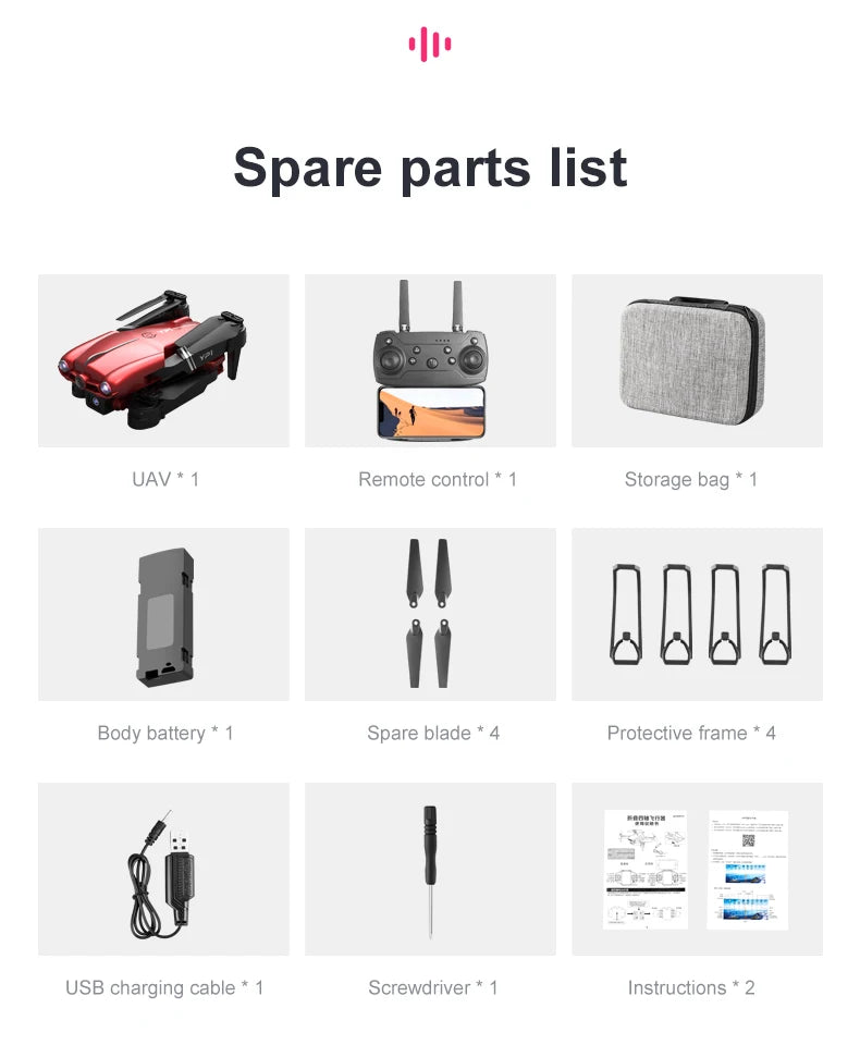 2026 New YP1 Aerial Drone High Definition Aerial Photography | 360 ° Adjustable Camera | Stable Optical Flow ﻿