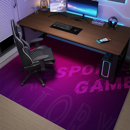 Gaming Chair Floor Mat Study Office Computer Chair Carpet Non-slip Floor Mat Living Room Decor Bedroom Decoration Area Rugs