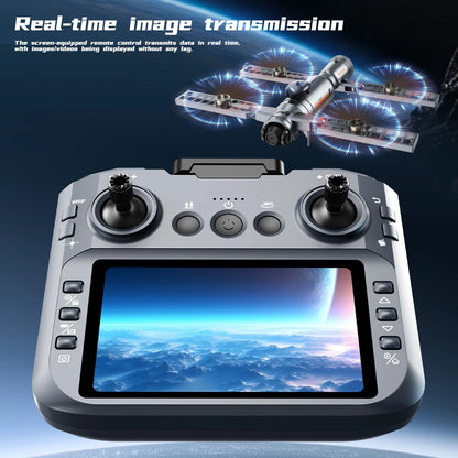 Lightweight Drone Brushless Motor 4.5" Color LCD Screen Remote Control Adjustable Camera Toy for Boy Gifts
