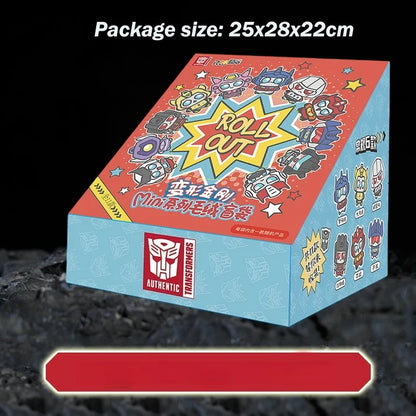 Cute Transforming Robot Plush Keychains - Optimus Shockwave Starscream Mini Stuffed Toys Trendy Bee Keyrings Fan Surprise Gifts