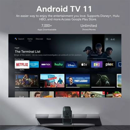 Wanbo Cube 1 Mini Protable Video Home Projector Android TV 14.0 360° Rotating Gimbal Electric Focus Proyector Dual Wifi 200IOS