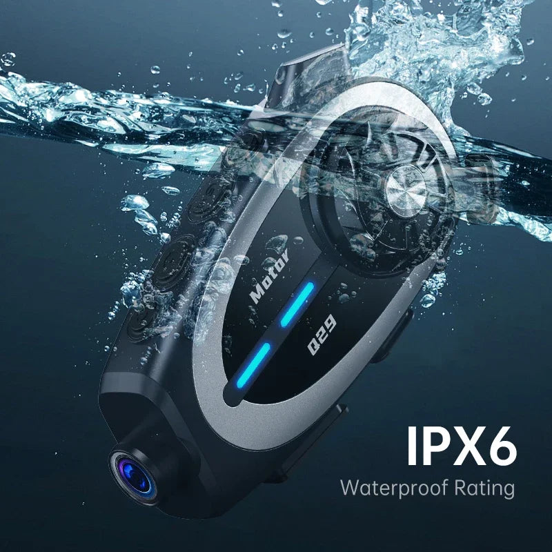 Q29 Motorcycle Helmet Headset Recorder 1080P HD Wireless Communicator Moto Dash Camera Wide-angle Waterproof WiFi Video Recorder