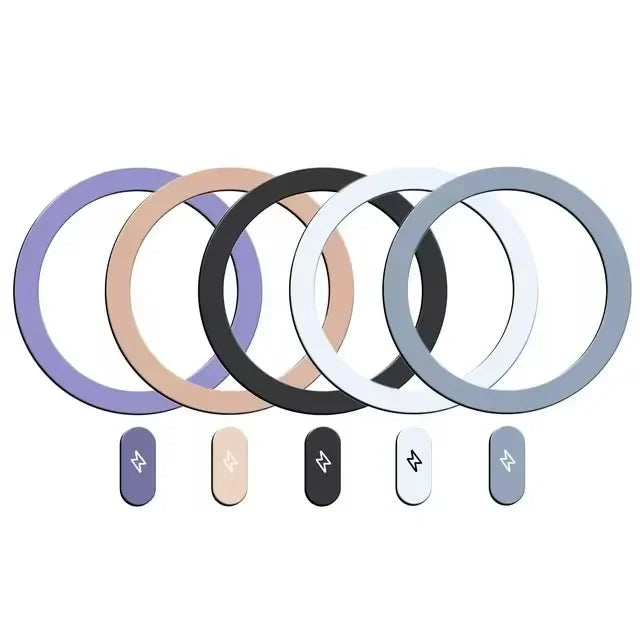 Universal Metal Rings Sticker for Magsafe IPhone Magnetic Wireless Charger Cellphone Round Metal Plate Sticker Car Phone Holder
