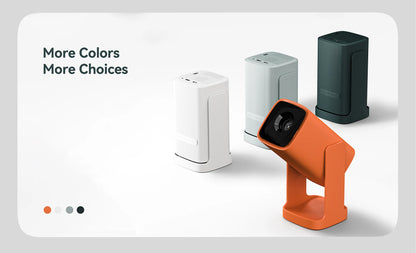 Wanbo Cube 1 Mini Protable Video Home Projector Android TV 14.0 360° Rotating Gimbal Electric Focus Proyector Dual Wifi 200IOS