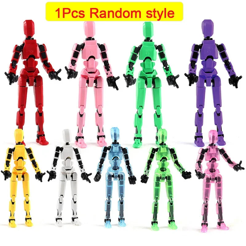 DIY Multi-Jointed Movable Shapeshift Robot Ornaments 3D Printed Mannequin Lucky Character Action Figures Toys for Kids Gift