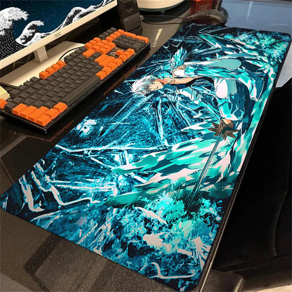 Anime Bleach Large Mouse Pad Gamer Cabinet Pc Keyboard Desk Mat 900x400 Computer Gaming Accessories Kurosaki Ichigo Mousepad Xxl