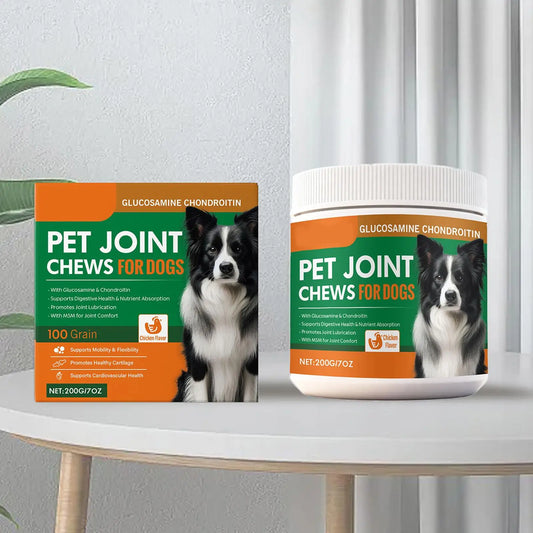 Dog Joint Supplement Chewable Pill 100-piece Dog Joint And Hip Supplement For Home Travel Daily Care Digestive Absorption Pet