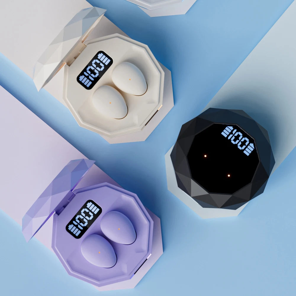 Mini Wireless Bluetooth Headset In Ear Sleep Earbuds Work Invisible Noise Reduction Headphones HD HIFI Sleeping Earphones