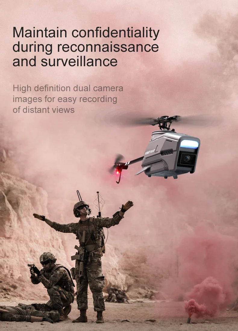 4D-L1 Spy Drone 8k Profesional Dual Camera Optical Flow Belt 4-Way Single Blade Aileron Photography Obstacle Avoidance Dron Toy