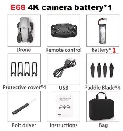 Drone 4k Profesional Wide Angle WIFI Drones Video Live Recording Quadcopter Children's Gifts