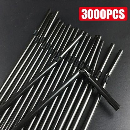 50-3000Pcs Multicolor Kitchen Beverage Straws Rietjes Drinking Straw Cocktail Rietjes Wedding Party Straws Accessories